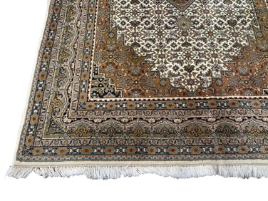 6X9 Estate Tabriz Hand-Knotted Rug, Circa 1990