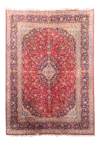 10X13 Estate Persian Kashan Rug, Circa 1970