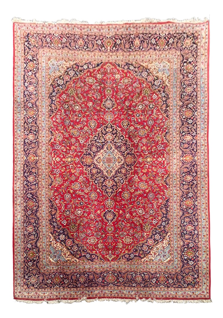 10X13 Estate Persian Kashan Rug, Circa 1970 (1 of 6)