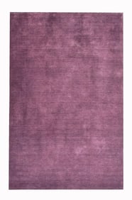 6X9 Violet Silk Modern Handmade Area Rug