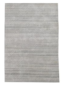 4X6 Modern Handmade High-Low Silk Rug