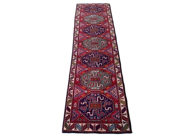 3X12 Estate Kazak Runner, Circa 1960