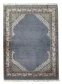 4X6 Estate Saraband Hand-Knotted Wool Rug, Circa 1980