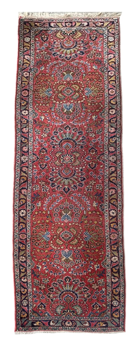 3X10 Estate Persian Lilihand Hand-Knotted Runner, Circa 1940 (1 of 6)