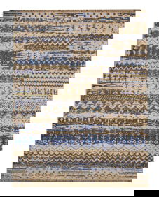 6X8 Modern Rug Hand-Knotted Wool Contemporary Carpet