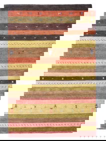 5X8 Lori Gabbeh Handmade Brown Wool Rug