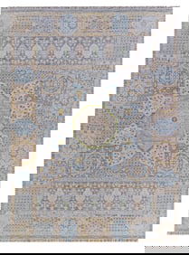 8X10 Mamluk Hand-Knotted Wool Area Rug