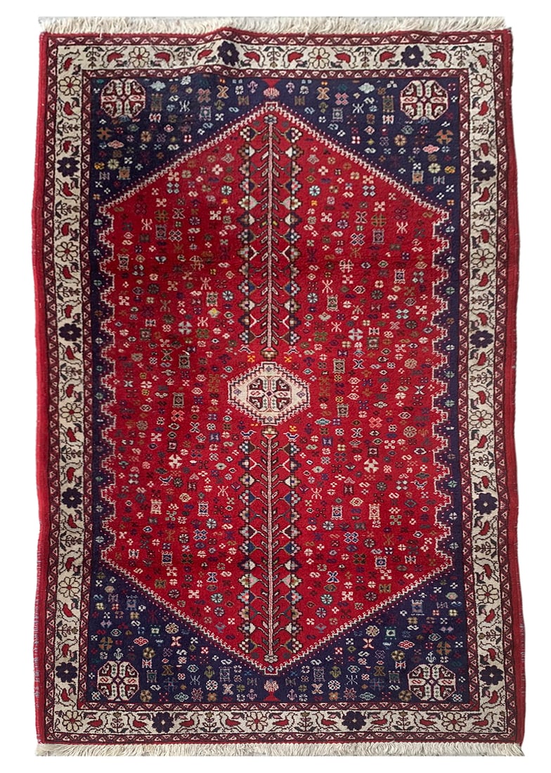 3X7 Estate Persian Tabriz Fine Hand-Knotted Rug, Circa 1970 (1 of 6)