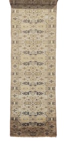 3X23 Brown Vegetable Dyed Oushak Runner