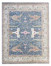 12X15 Oushak Hand-Knotted Rug