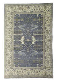 12X18 Oushak Hand-Knotted Wool Area Rug