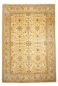 13X17 Chobi Peshawar Hand-Knotted Wool Carpet