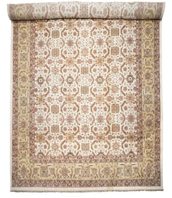 16X24 Vintage Beige Sultanabad Rug, circa 1990