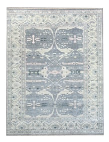 13X21 Gray Oushak Area Rug