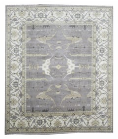 12X15 Oushak Hand-Knotted Wool Area Rug