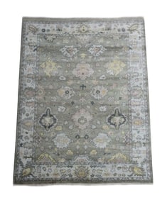 9X12 Green Oushak Area Rug