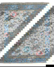 9X12 Ivory Oushak Area Rug