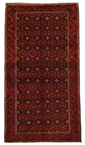 5X13 Antique Tribal Baluchi Gallery Runner, circa 1900