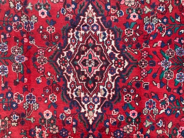 9X12 Estate Persian Malayer Hand-Knotted Wool Rug, Circa 1970
