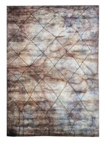 8X12 Modern Moroccan Hand-Knotted Rug