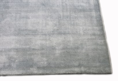 6X9 Light-Green Silk Modern Handmade Area Rug