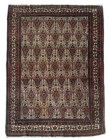 5X7 Estate Persian Zele Sultan Hand-Knotted Rug, Circa 1920