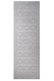 3X8 Gray William Morris Inspired Machine Washable Rug (2'6" x 8')