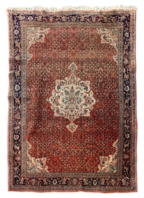 6X9 Estate Persian Bidjar Rug, Circa 1970
