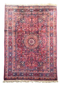 9X12 Estate Persian Dorokhsh Rug, Circa 1970