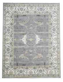 10X14 Modern High-Low Hand-Knotted Area Rug