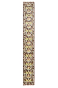 3X14 Burgundy William Morris Runner Area Rug