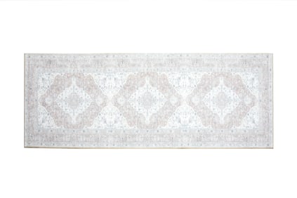 3X8 Tabriz Premium 1/4" Pile Ultra Soft Runner with Non-Slip & Padded Backing