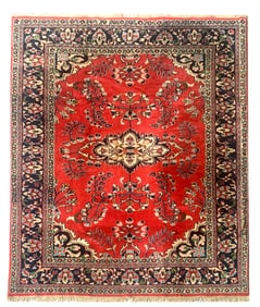 7X10 Estate Lilihan Hand-Knotted Wool Rug, Circa 1970