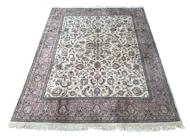 8X10 Estate Kashan Hand-Knotted Wool Rug, Circa 1980
