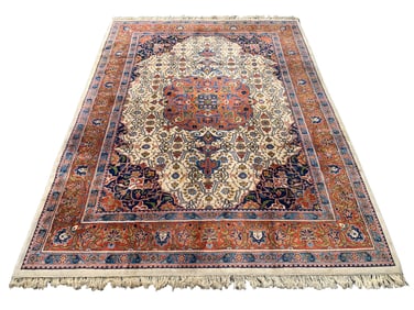 9X12 Estate Tabriz Wool Rug, Circa 1990