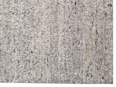 9X12 Gray Handwoven Natural Raw Wool Area Rug