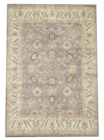 8X10 Gray Oushak Area Rug