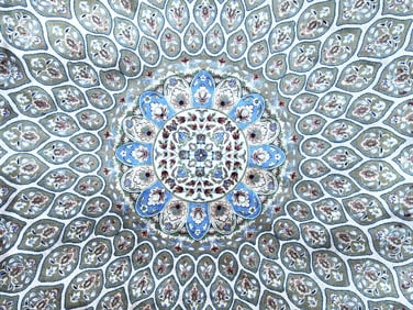 8X10 Tufted Pure Silk Area Rug Gonbad (1000 KPSI)