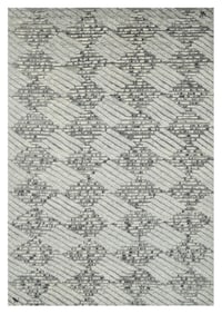 10X14 Modern High-Low Hand-Knotted Area Rug