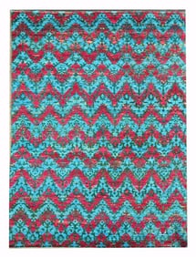 9X12 Modern Hand-Knotted Silk Area Rug