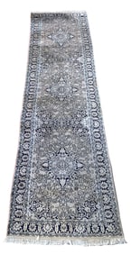 3X10 Estate Pure Silk Kashmir Runner, Circa 1940