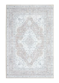 6X9 Tabriz Tufted Premium 1/4" Pile Ultra Soft Rug with Non-Slip & Padded Backing