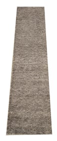 3X8 Modern Gray Hand-Knotted Wool Runner