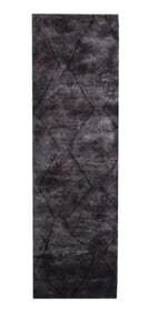 3X10 Modern Moroccan Runner Hand-Knotted Rug
