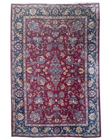 7X10 Estate Persian Tabriz Rug, Circa 1960