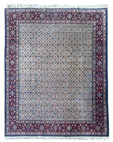 7X8 Estate Persian Mood Rug, Circa 1970