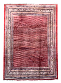 8X11 Estate Persian Saraband Rug, Circa 1970
