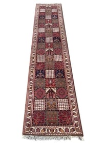 3X10 Estate Persian Bakhtiari Hand-Knotted Runner, Circa 1970