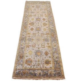 6X18 Cream Oushak Gallery Runner