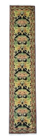 3X12 Black William Morris Runner